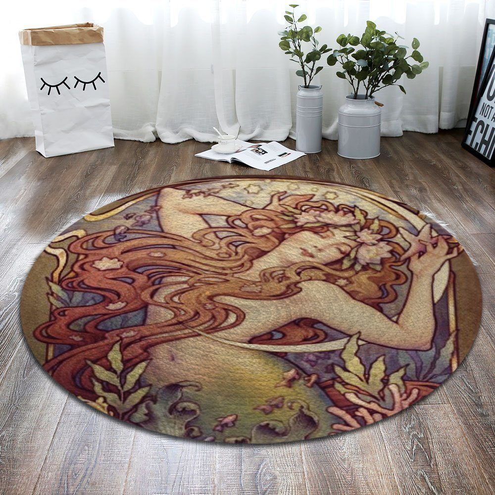 Mermaid Round Carpet