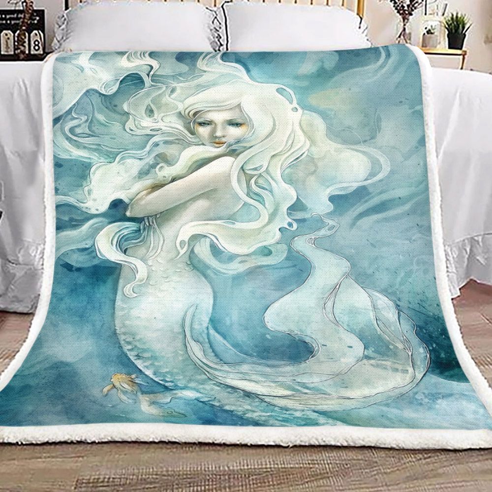Mermaid Sherpa Fleece Blanket