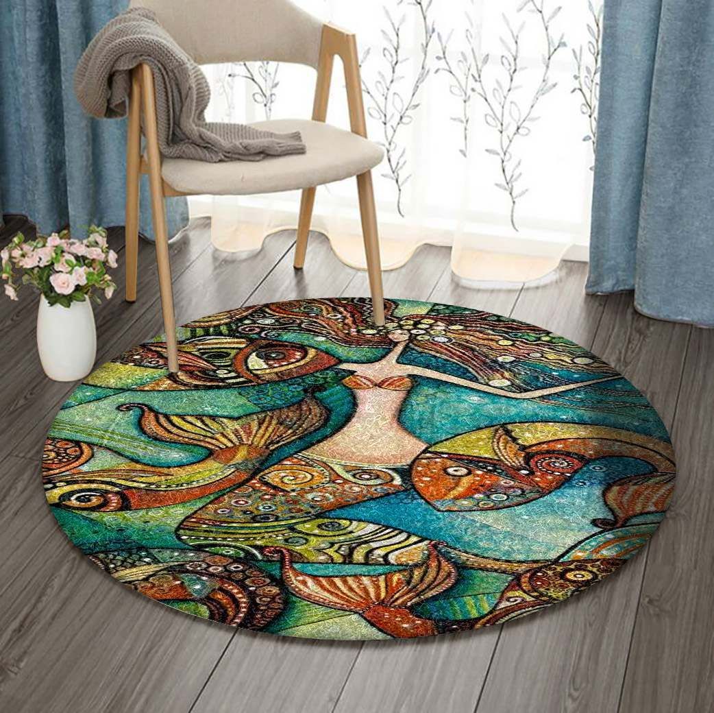 Mermaid Round Carpet