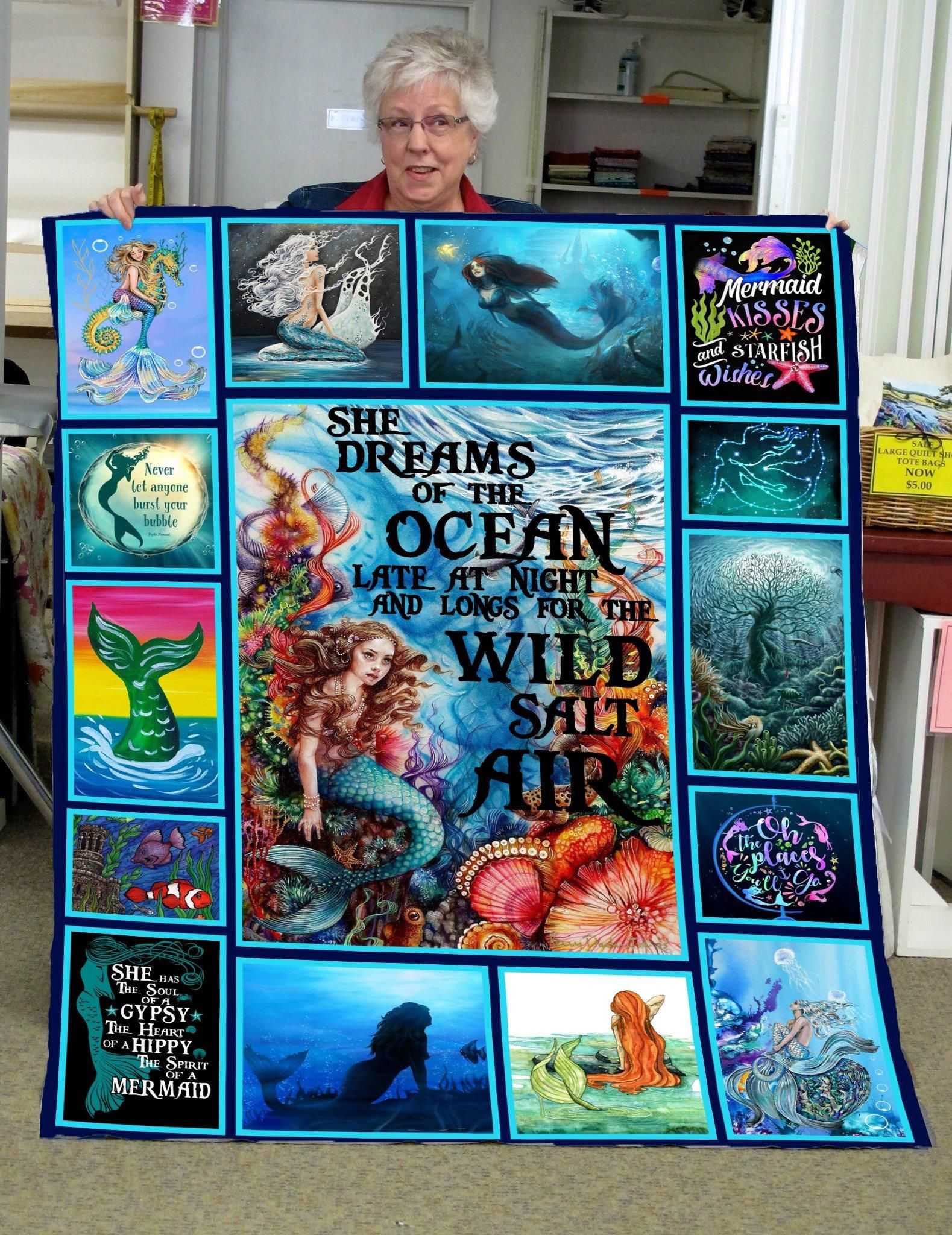 Mermaid In A Different Light Quilt Blanket DHC020120226TD