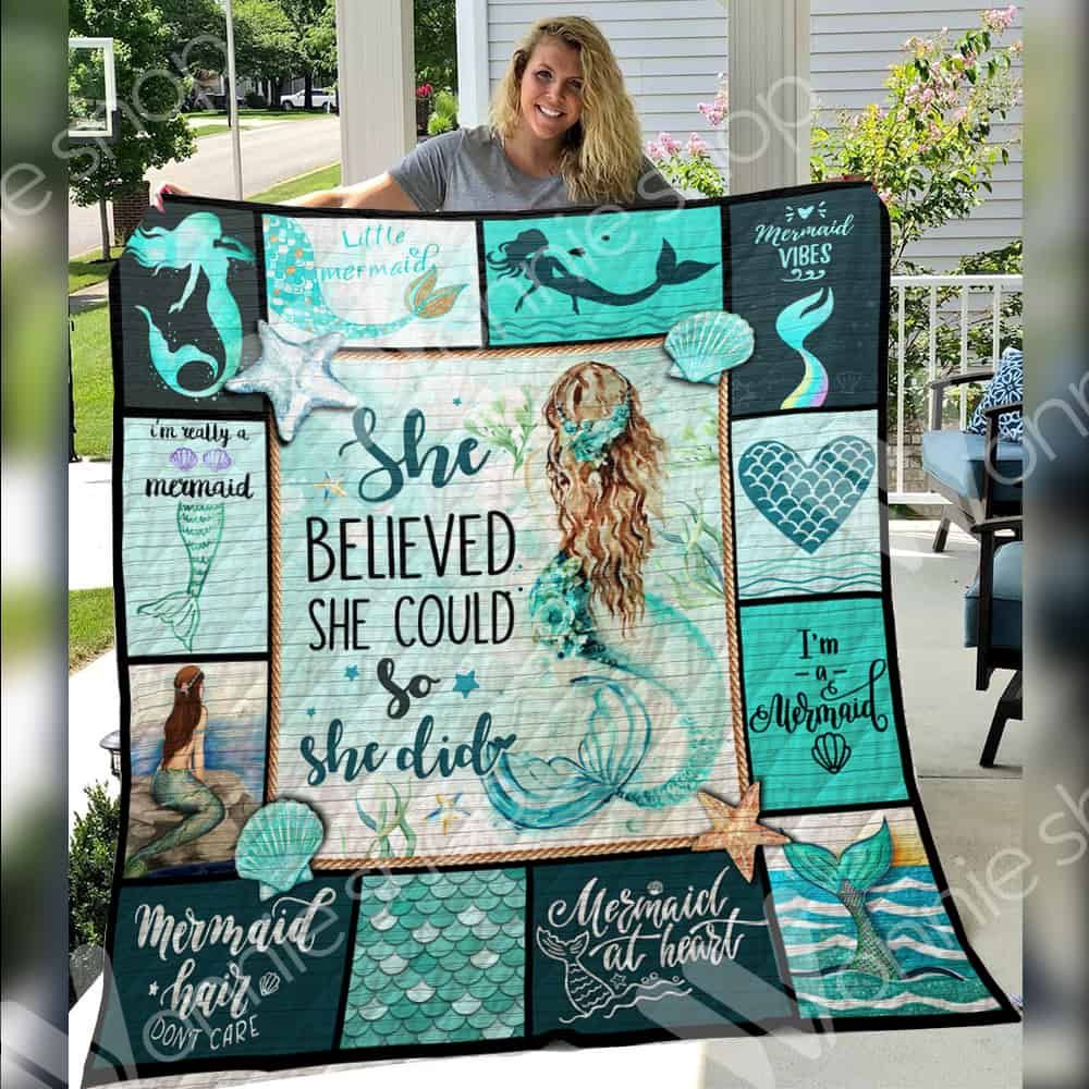 Mermaid Little Mermaid Quilt Blanket DHC31121593TD