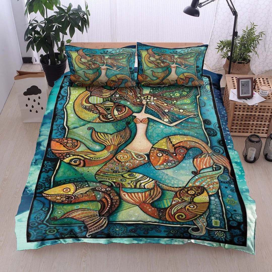 Mermaid Marine Fish Bedding Set