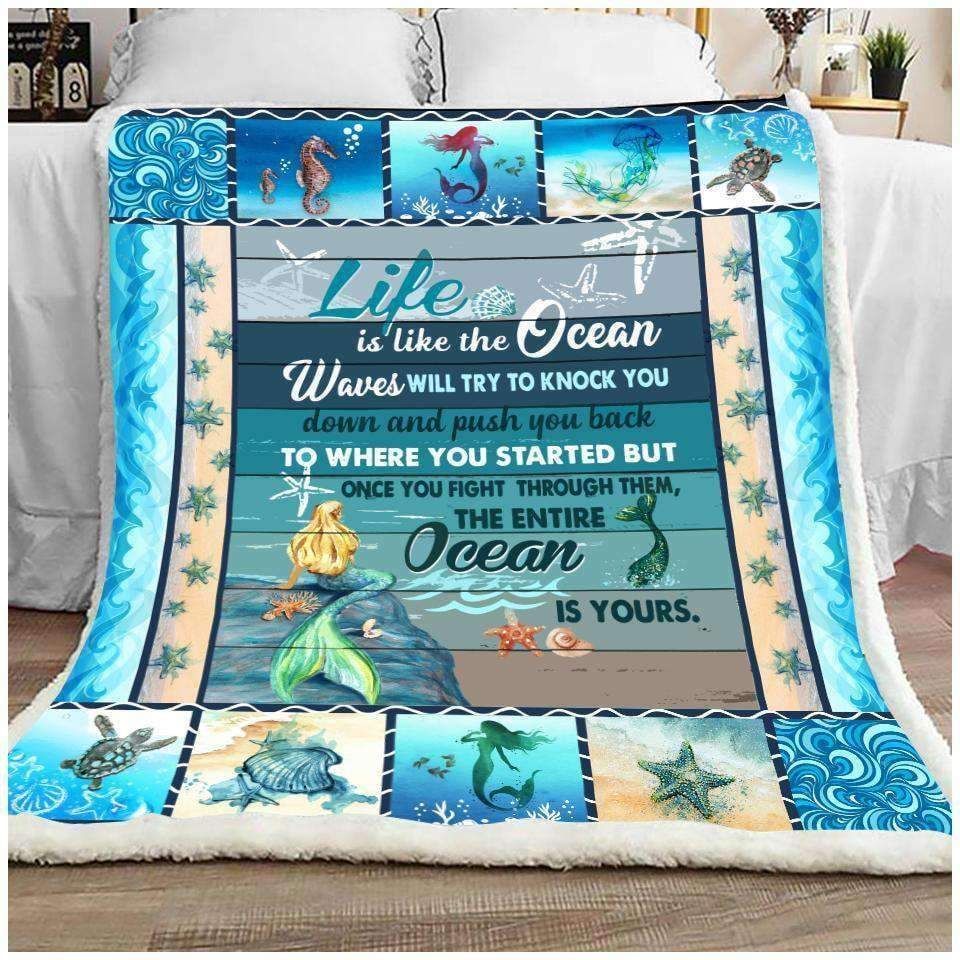 Mermaid Fleece Blanket
