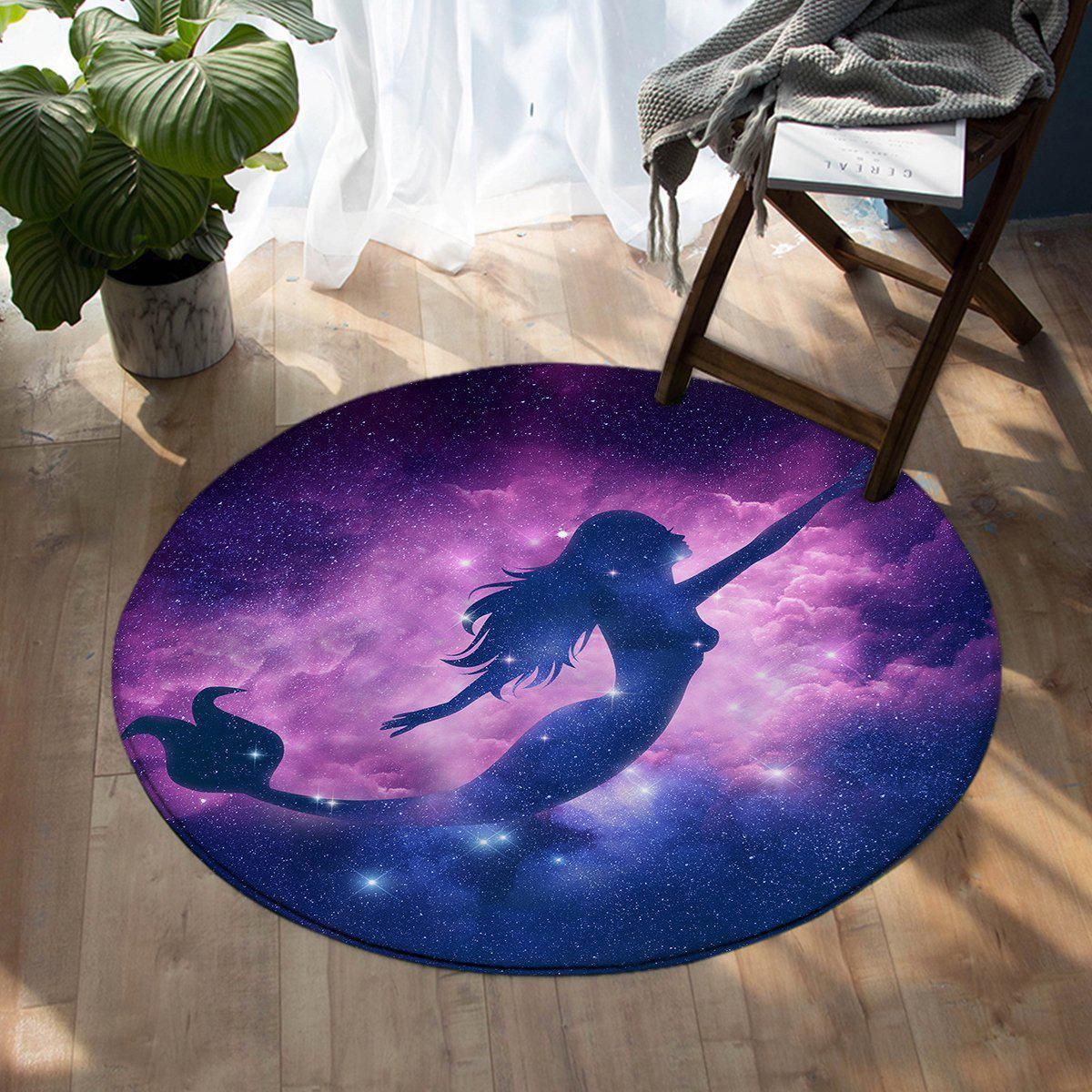 Mermaid Mystic Printed Round Beach Towel