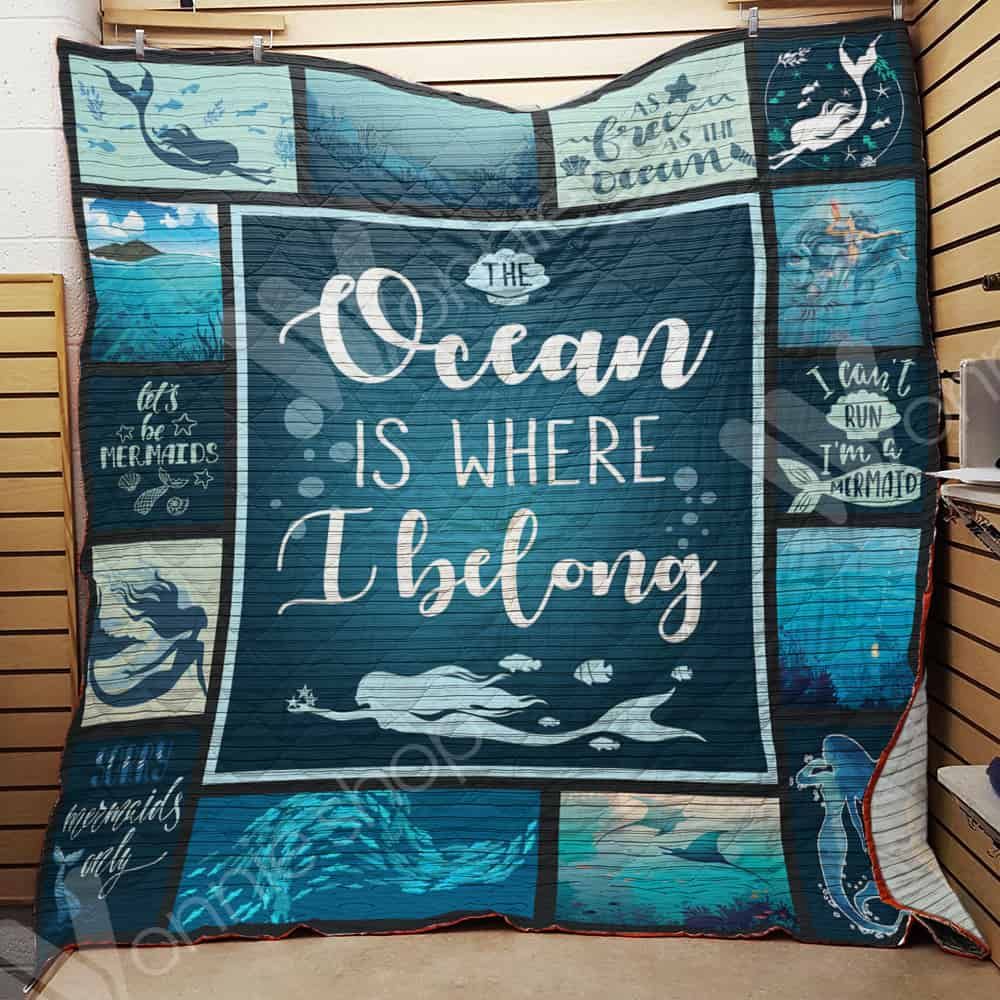 Mermaid Ocean Quilt Blanket DHC1002727TD