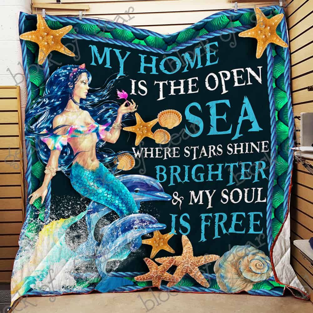 Mermaid Of The Sea CL19100562MDQ Quilt Blanket