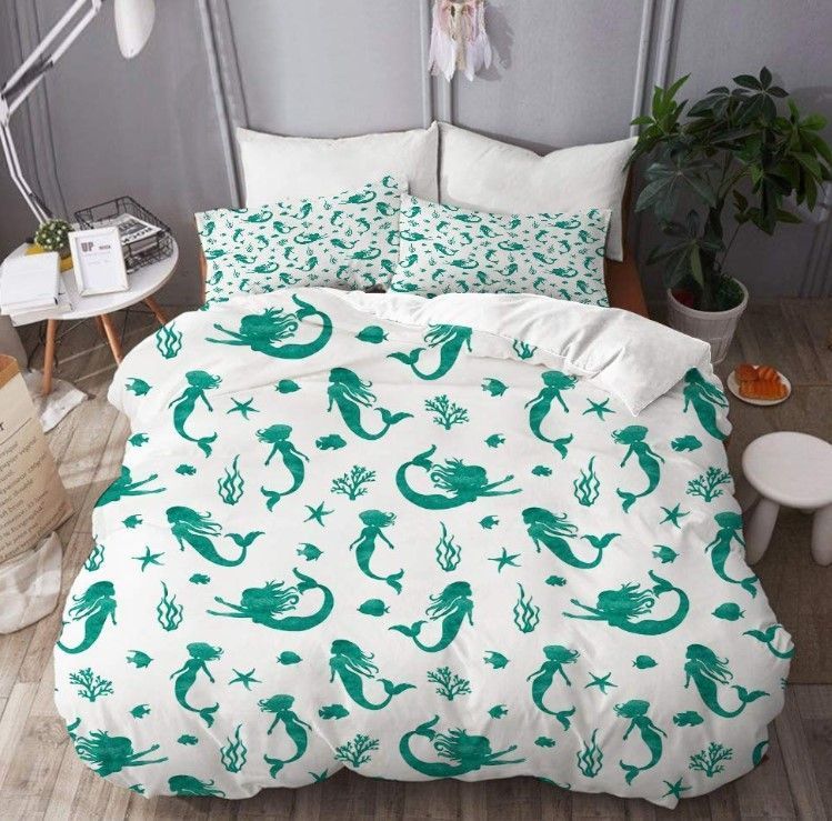 Mermaid Pattern Bedding Set