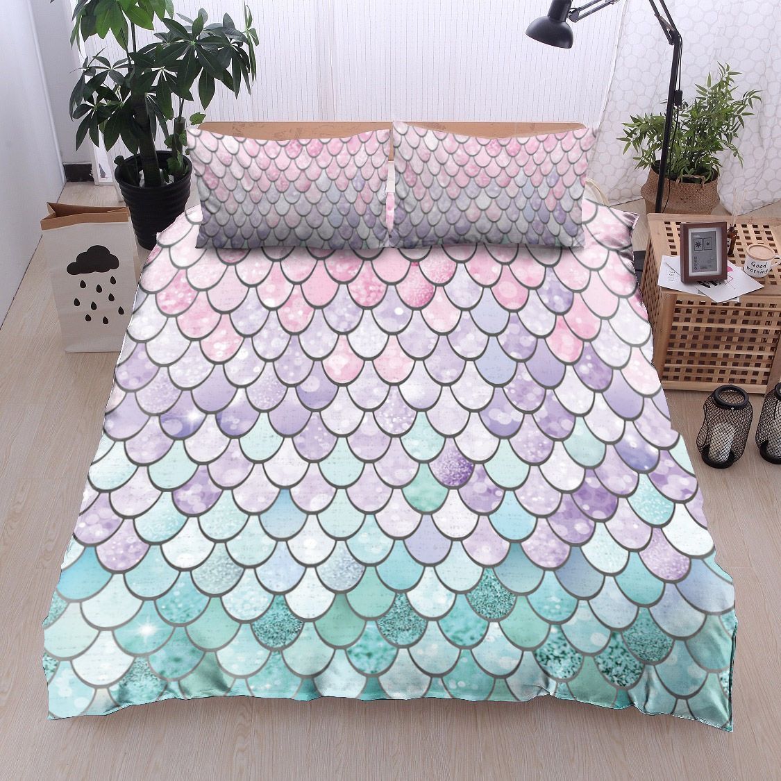 Mermaid Pattern Bedding Set