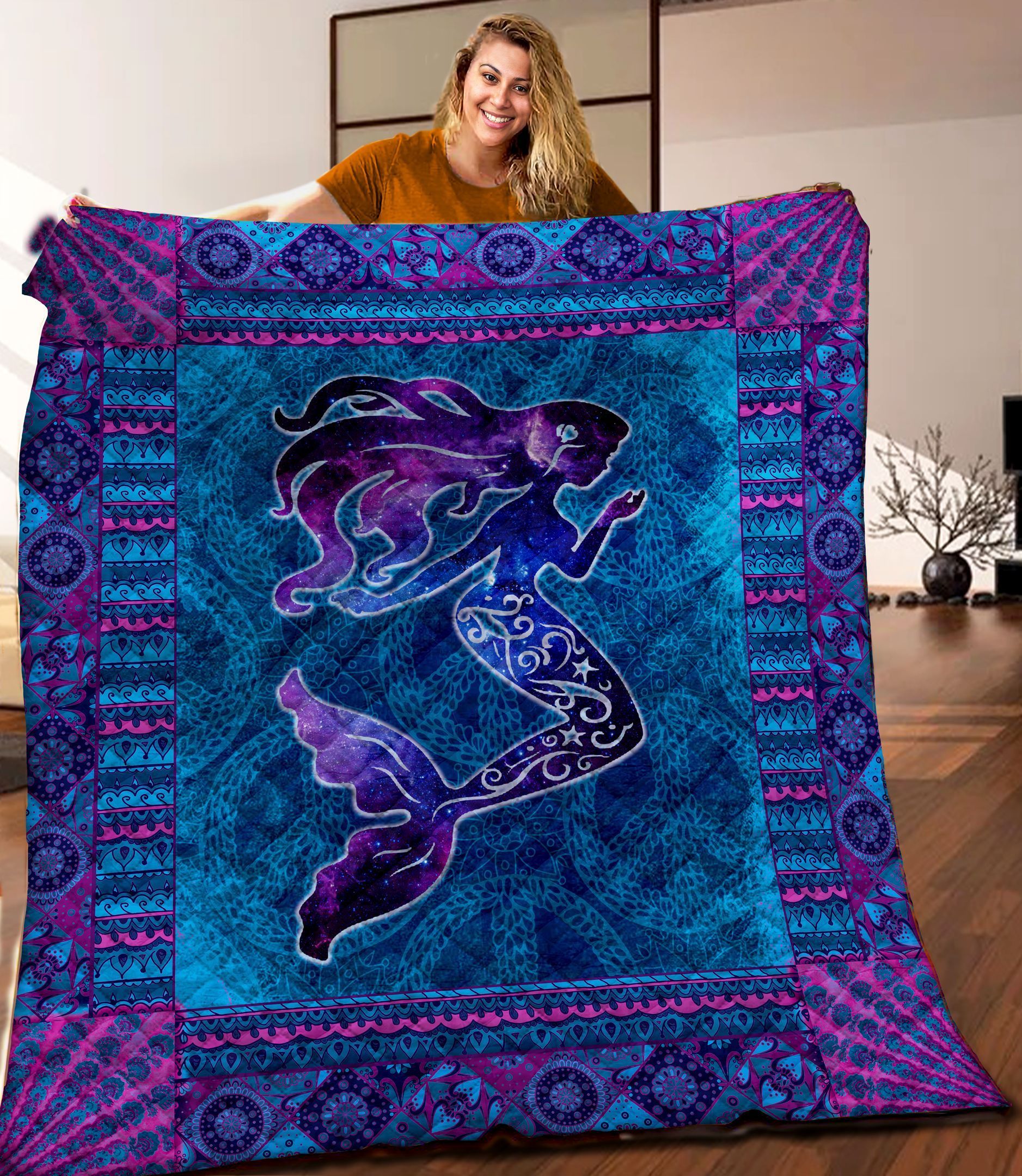 Mermaid Quilt Blanket C9B120337NA
