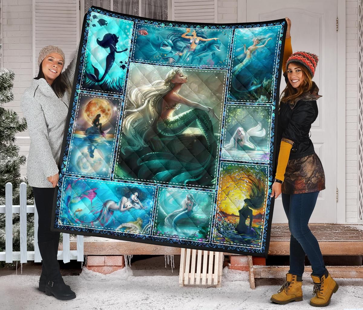 Mermaid Quilt Blanket Dhc09121375Dd