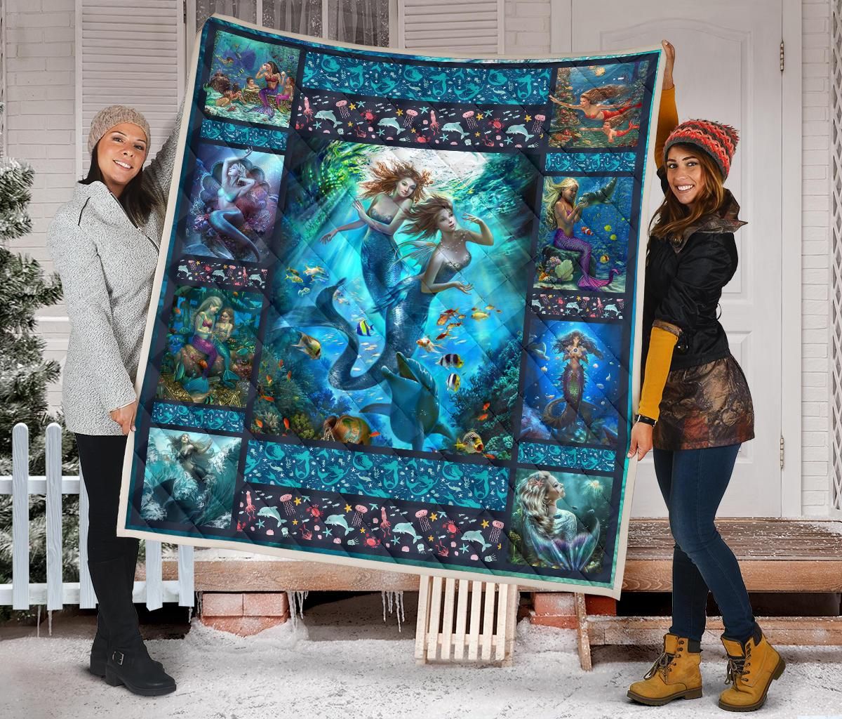 Mermaid Quilt Blanket Dhc09121598Dd