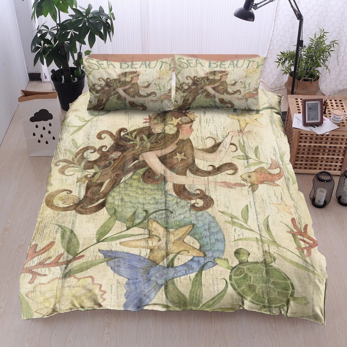 Mermaid Sea Beauty  Bedding Set