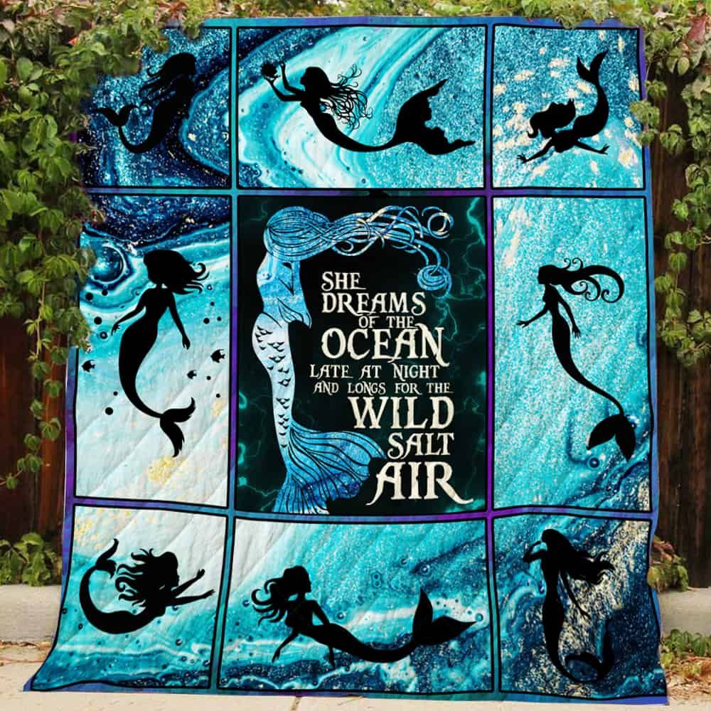 Mermaid She Dreams Of The Ocean Quilt R187 Dhc11121588Dd