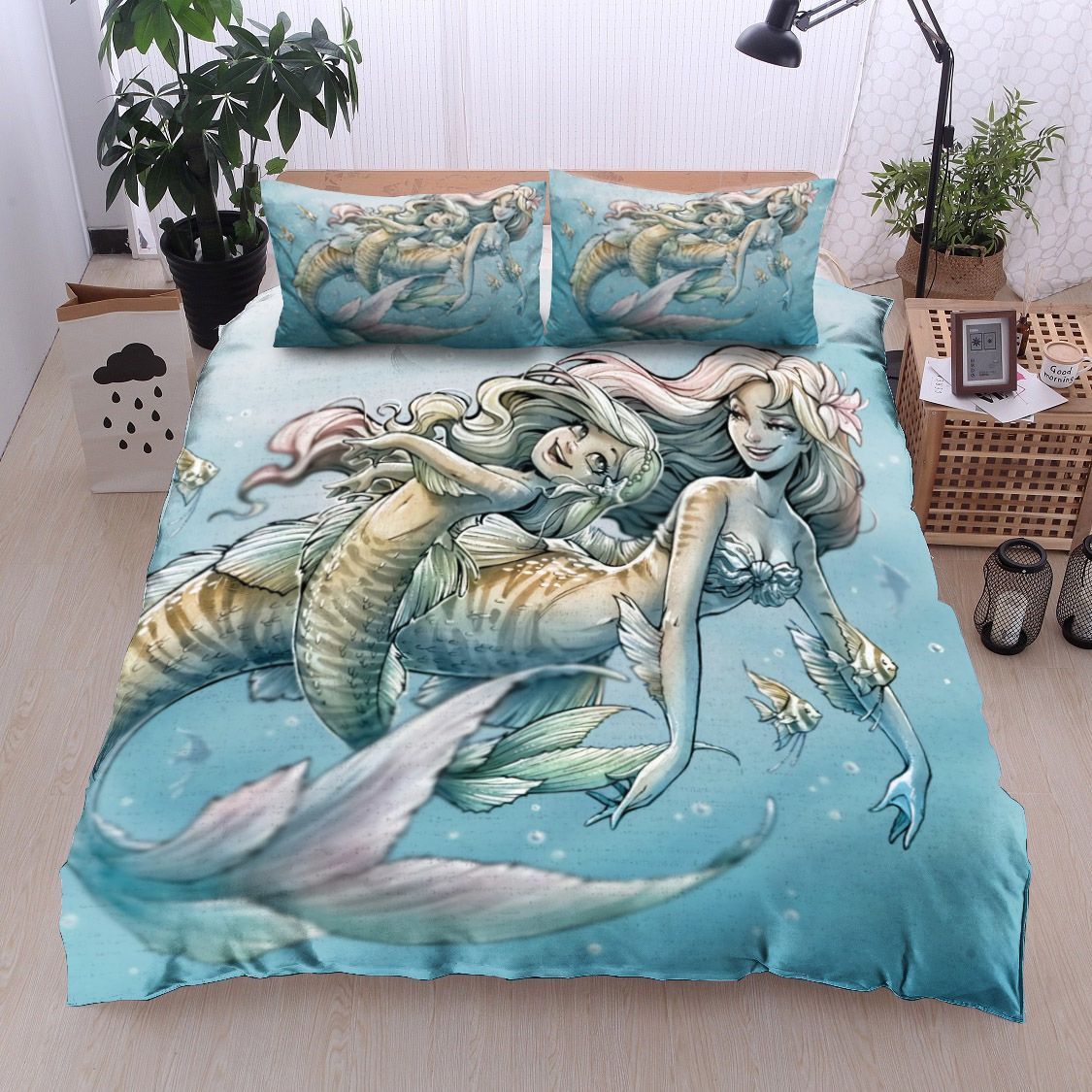 Mermaid Sister Bedding Set
