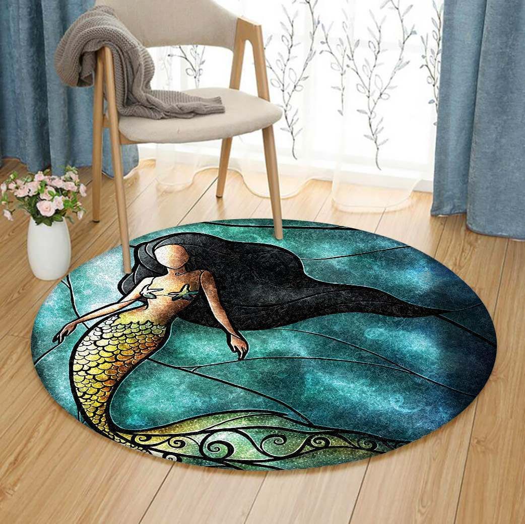 Mermaid Round Carpet