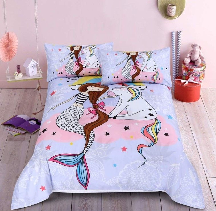 Mermaid Unicorn Bedding Set
