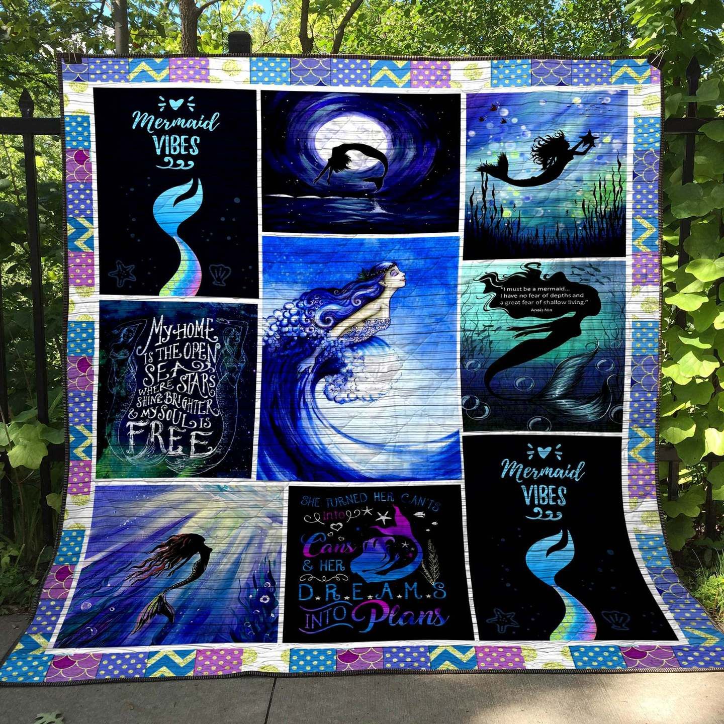 Mermaid Vibes PKT240635 Quilt Blanket