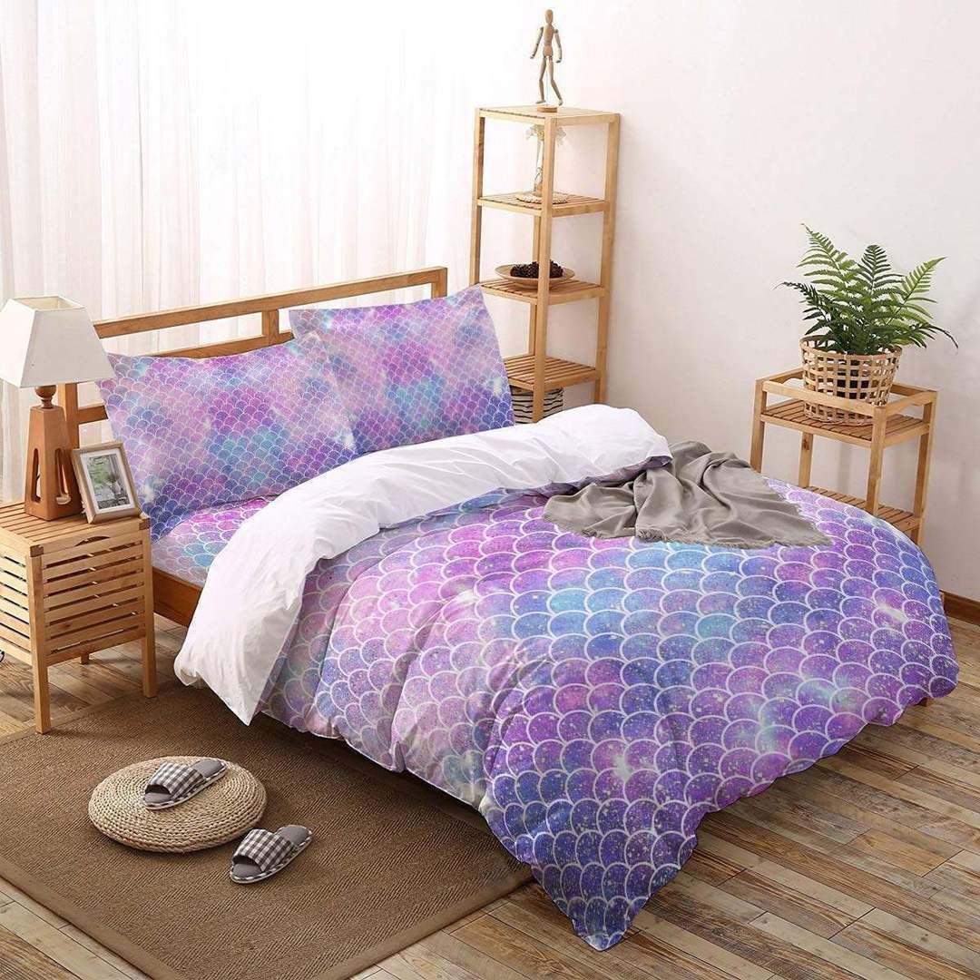 Mermaid Violet Bedding Set