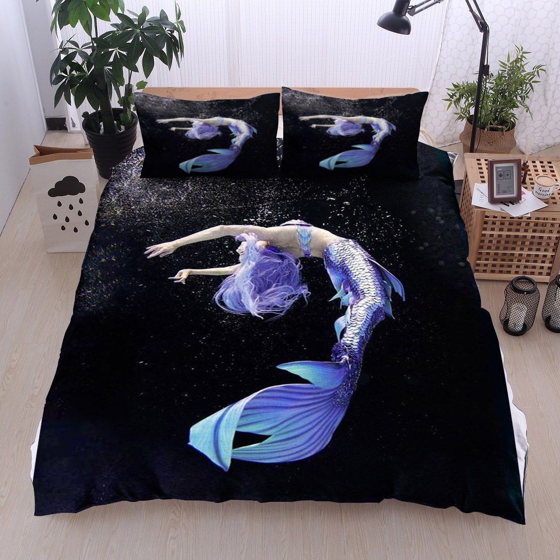 Mermaid Violet Bedding Set