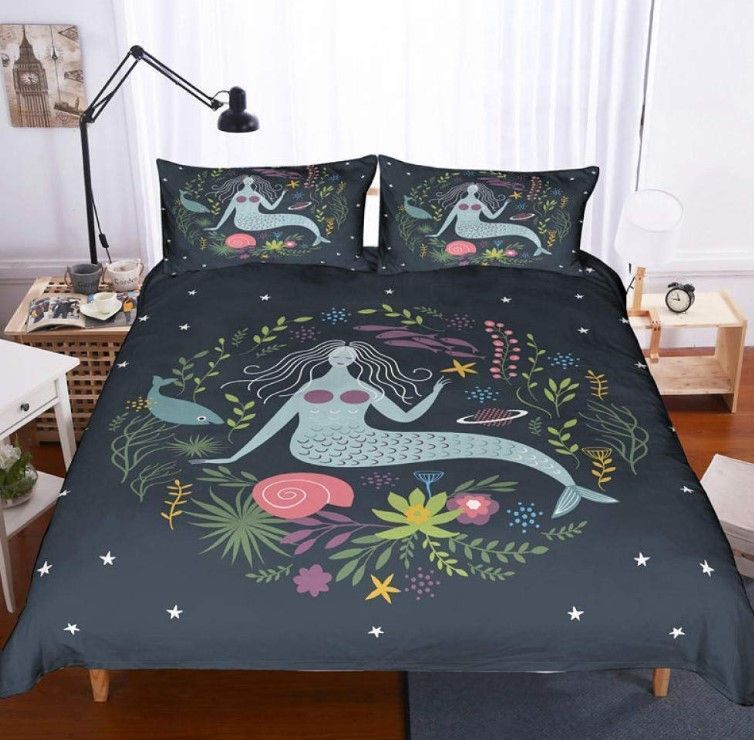 Mermaid Wreath Bedding Set