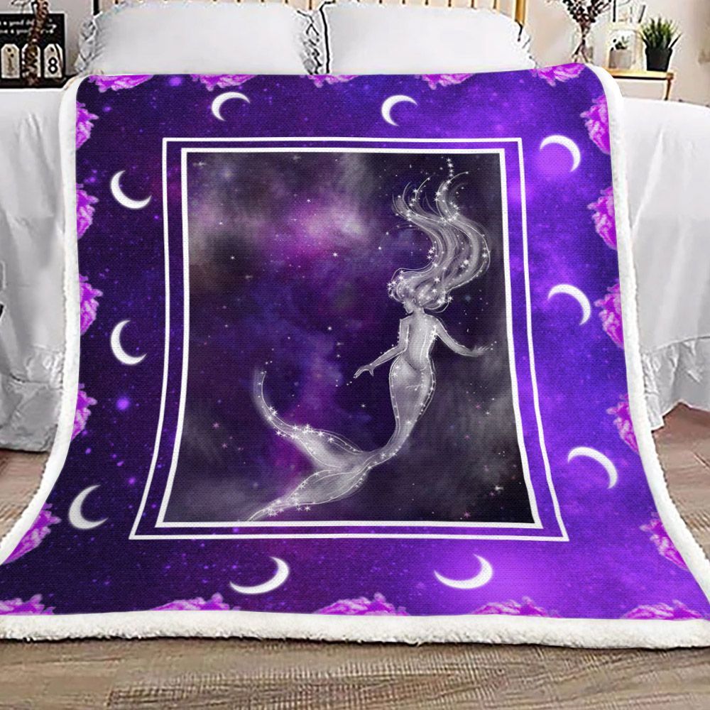 Mermaid Sherpa Fleece Blanket