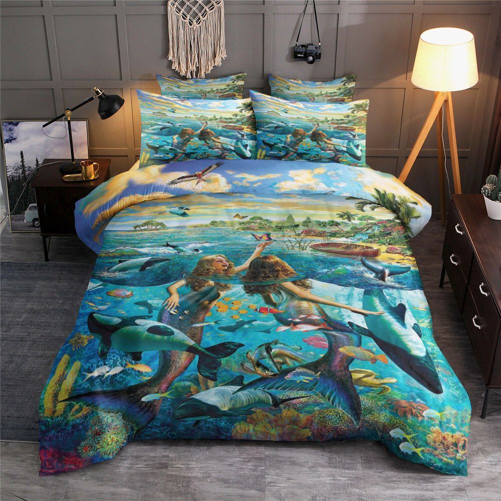 Mermaids Are On The Vacation Bedding Set