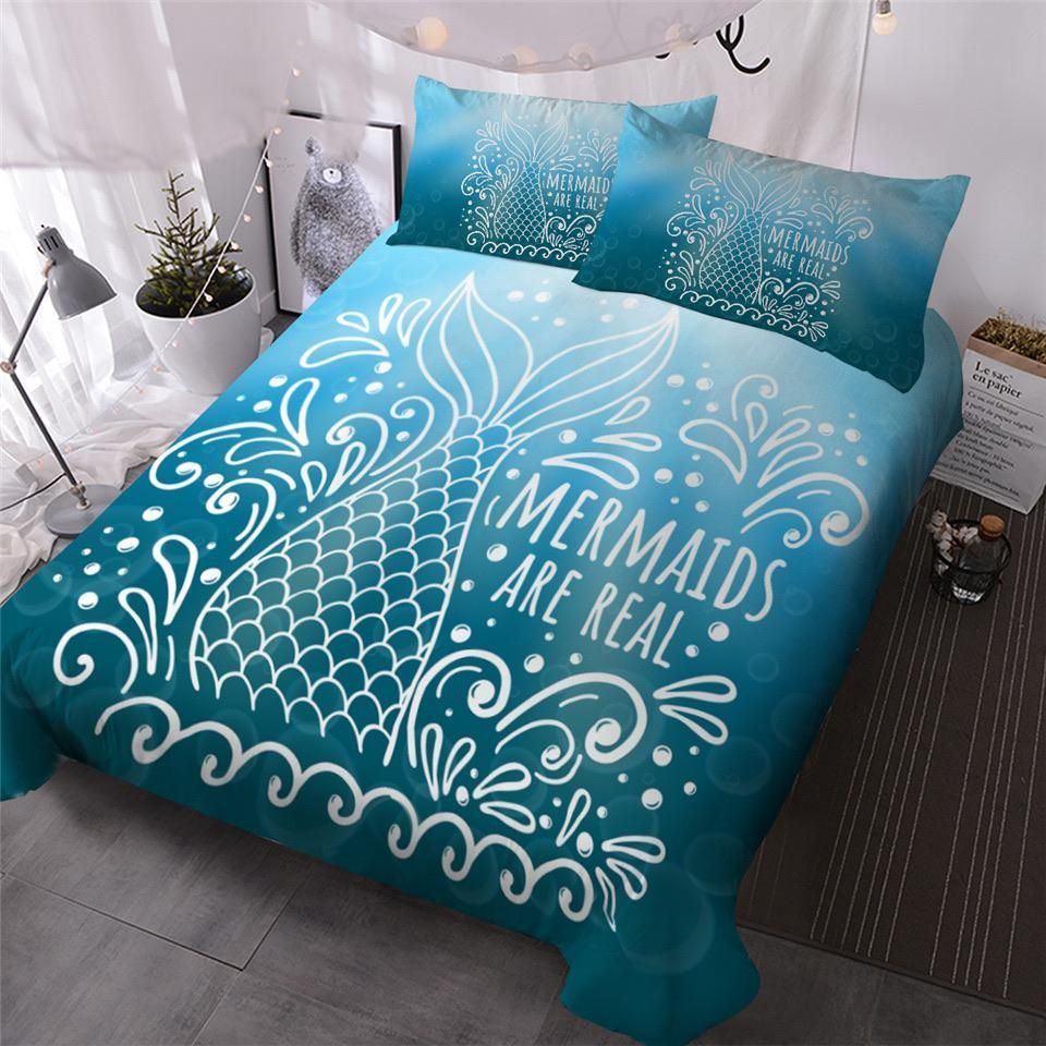Mermaids Are Real Bedding Set