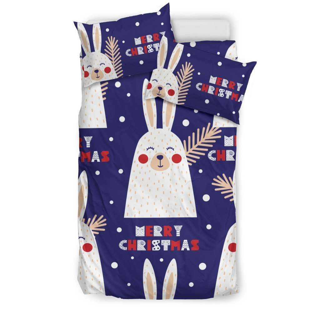 Merry Christmas Bunny Bedding Set