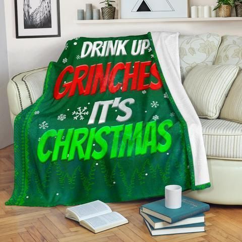 Merry Christmas Sherpa Fleece Blanket