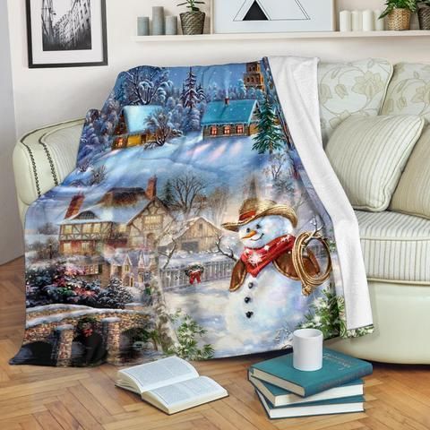 Merry Christmas Sherpa Fleece Blanket