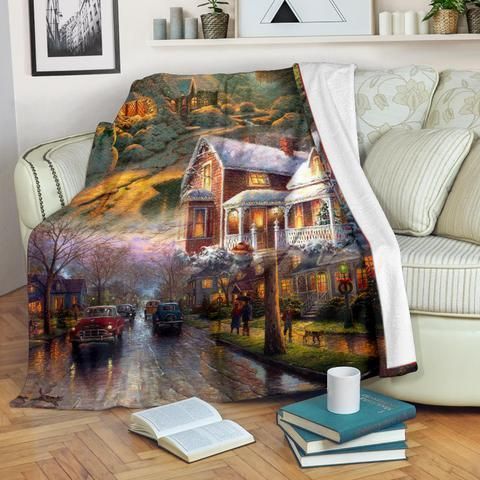 Merry Christmas Sherpa Fleece Blanket