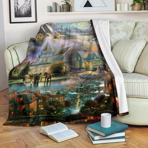 Merry Christmas Sherpa Fleece Blanket