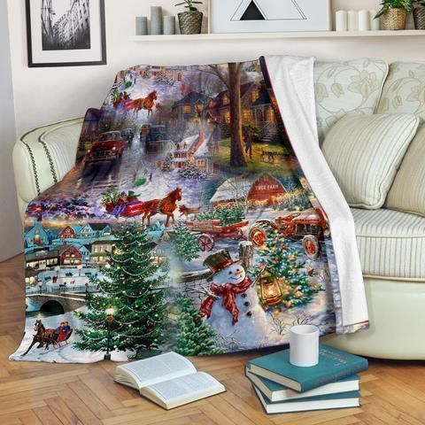 Merry Christmas Sherpa Fleece Blanket