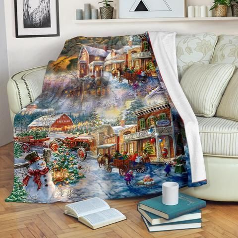 Merry Christmas Sherpa Fleece Blanket