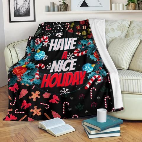 Merry Christmas Sherpa Fleece Blanket