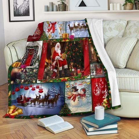 Merry Christmas Sherpa Fleece Blanket
