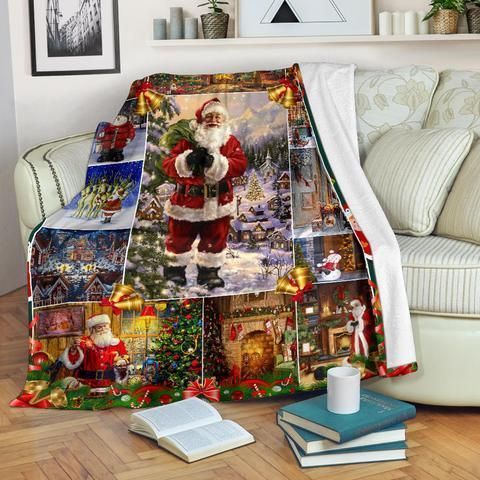 Merry Christmas Sherpa Fleece Blanket