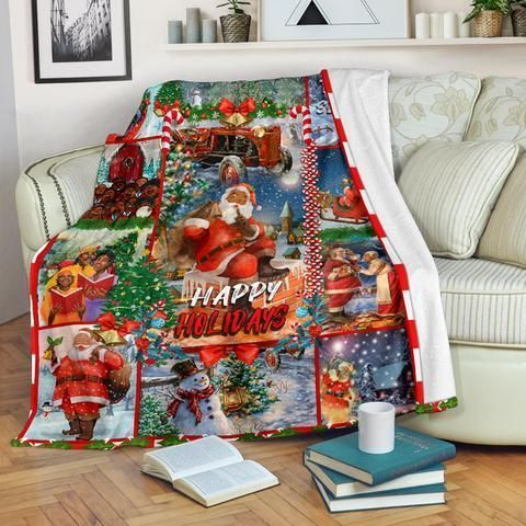 Merry Christmas Sherpa Fleece Blanket