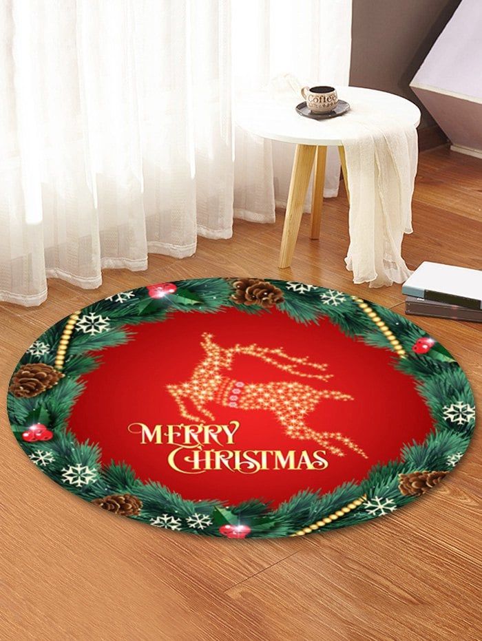 Merry Christmas Round Carpet