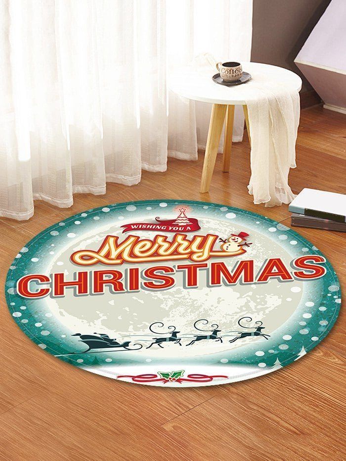 Merry Christmas Round Carpet