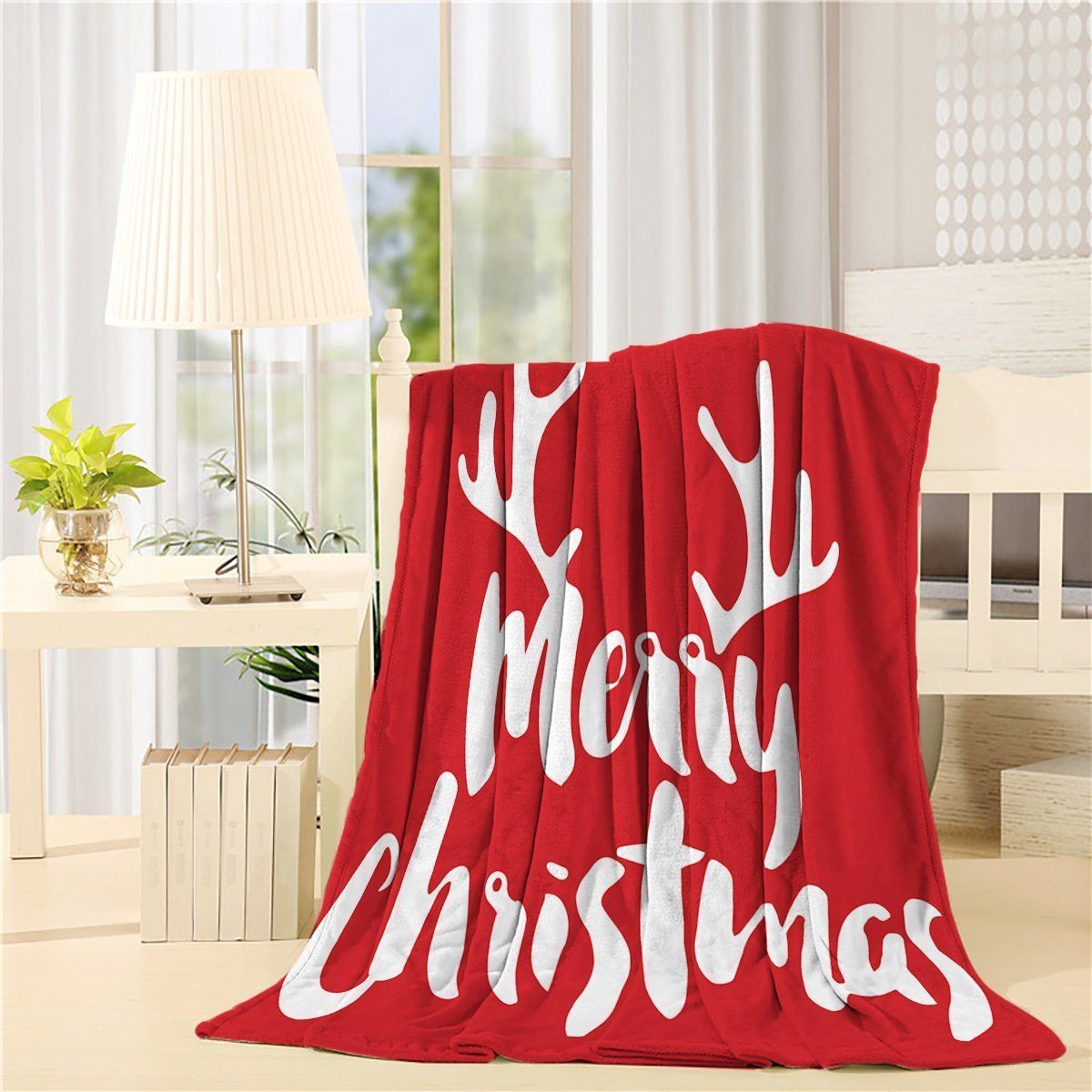 Merry Christmas Sherpa Fleece Blanket