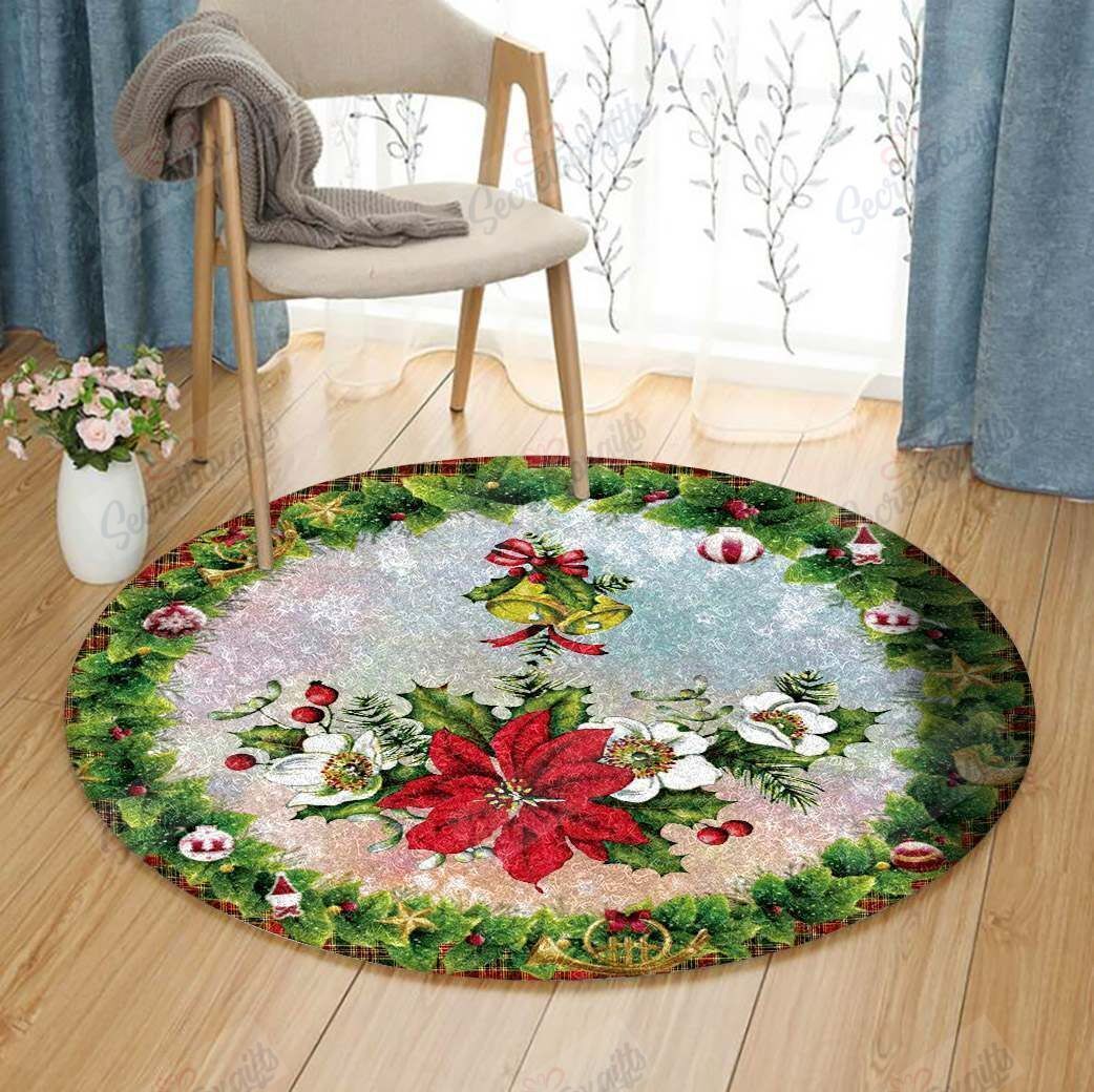 Merry Christmas Round Carpet