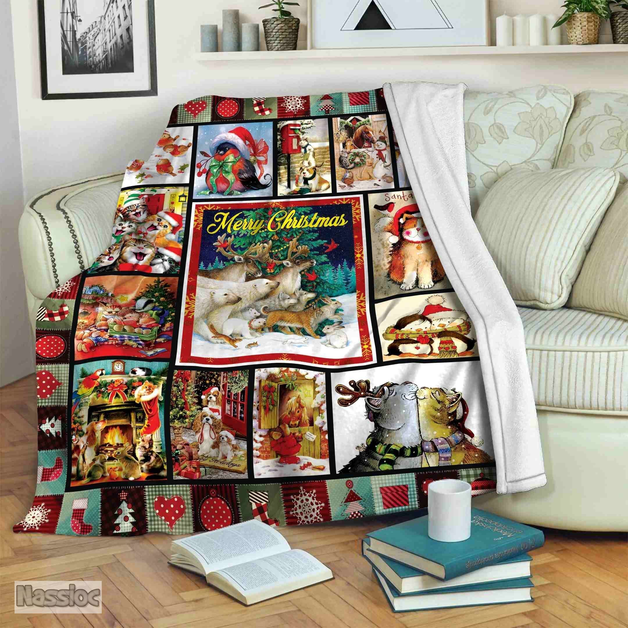 Merry Christmas Fleece Blanket
