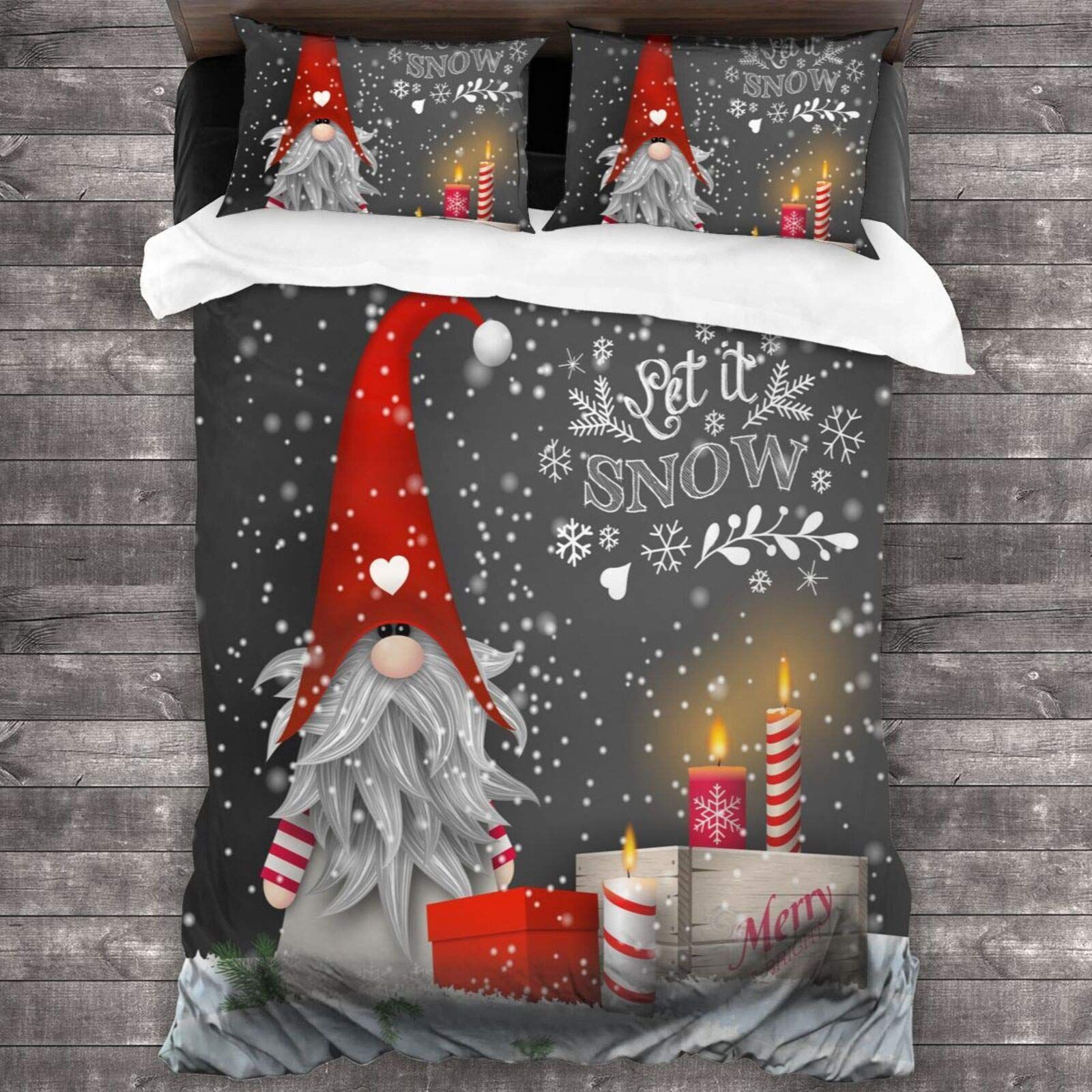 Merry Christmas Gnome Bedding Set