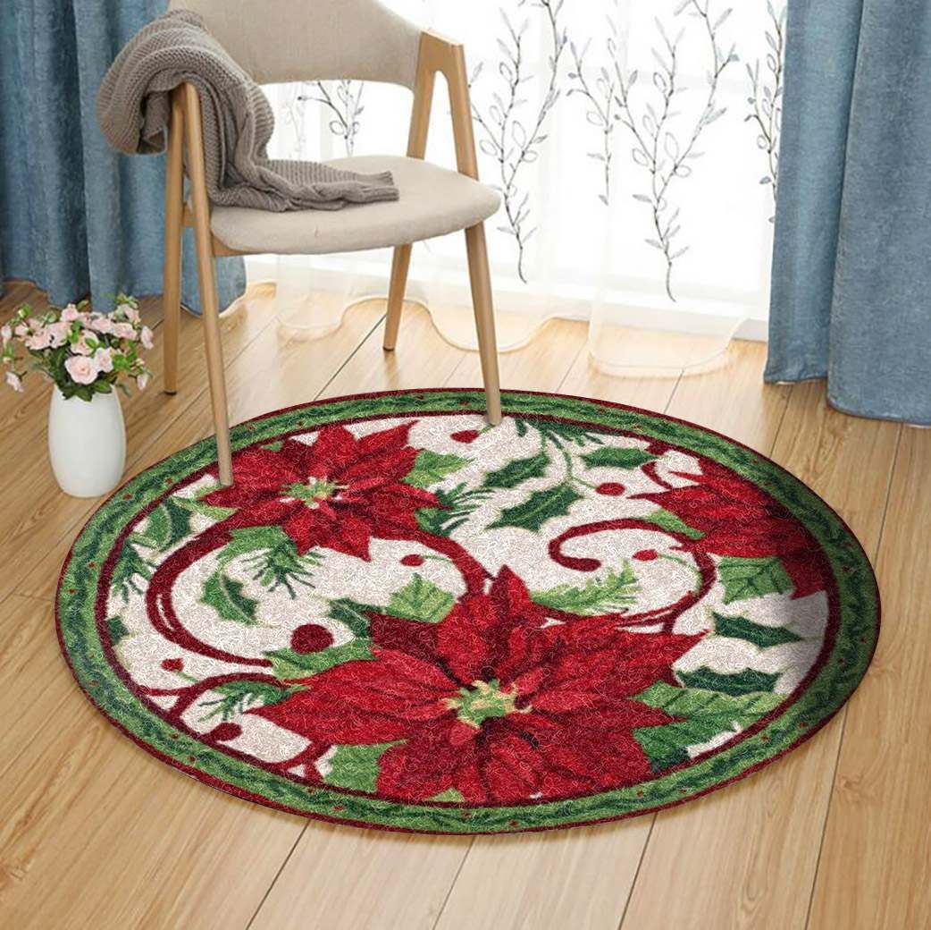 Merry Christmas Round Carpet