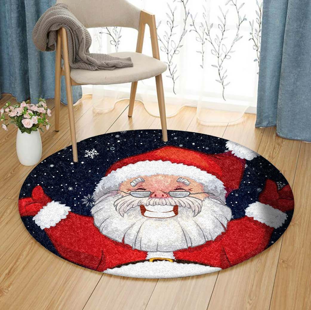 Merry Christmas Round Carpet