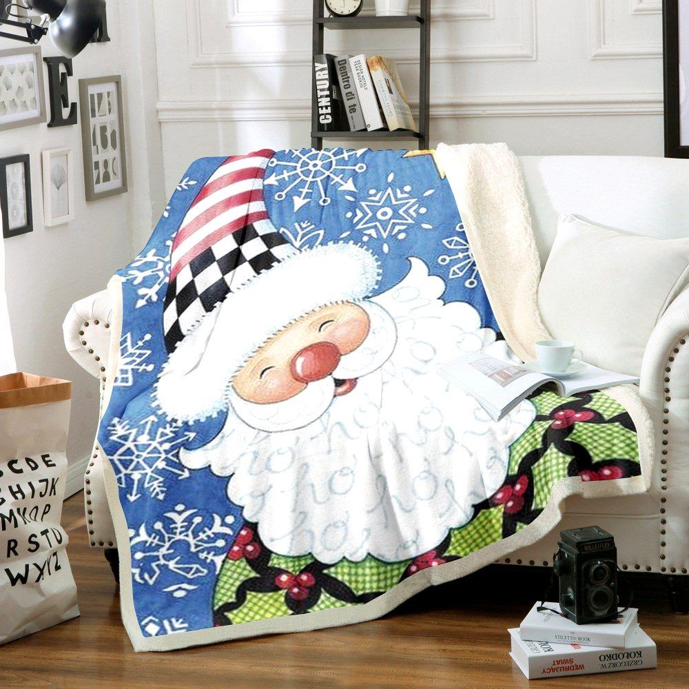Merry Christmas Sherpa Fleece