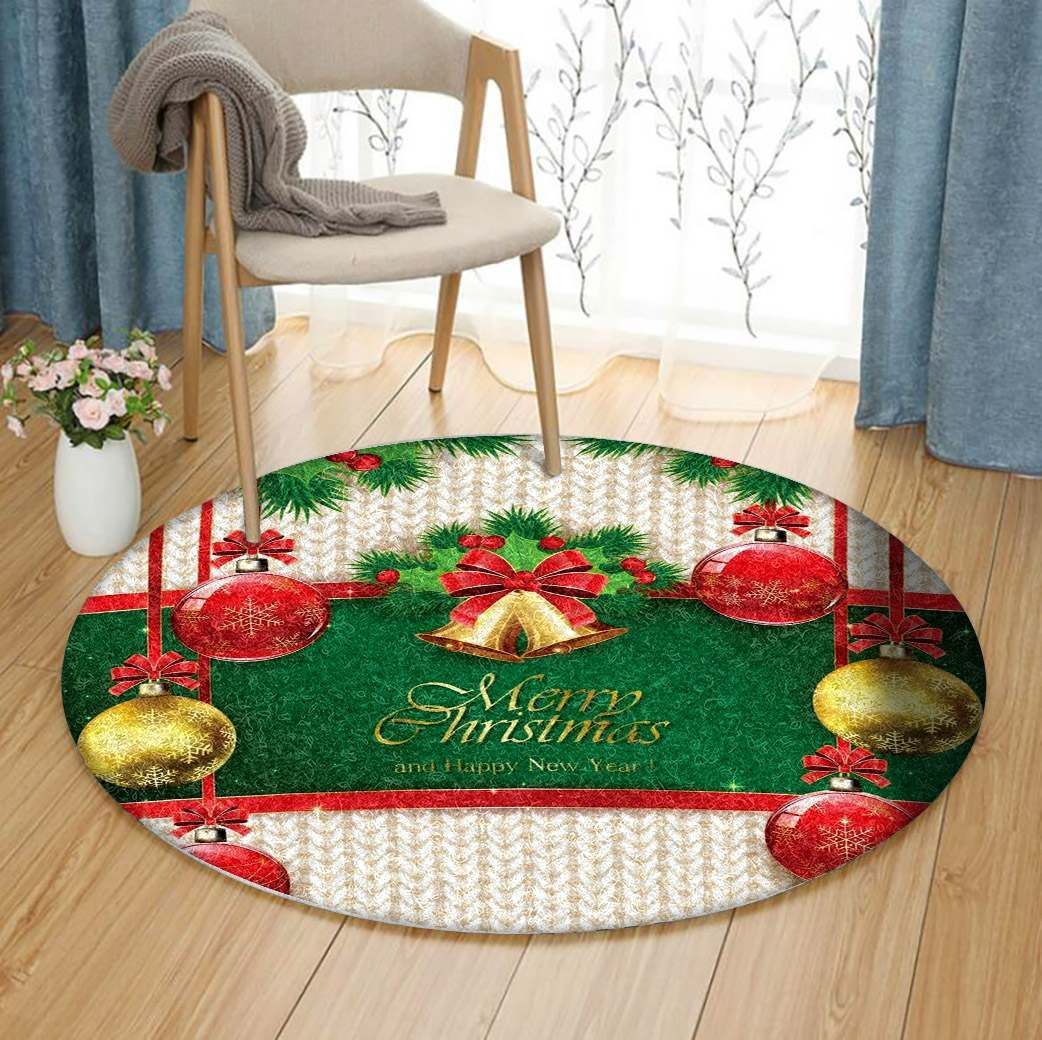 Merry Christmas Round Carpet