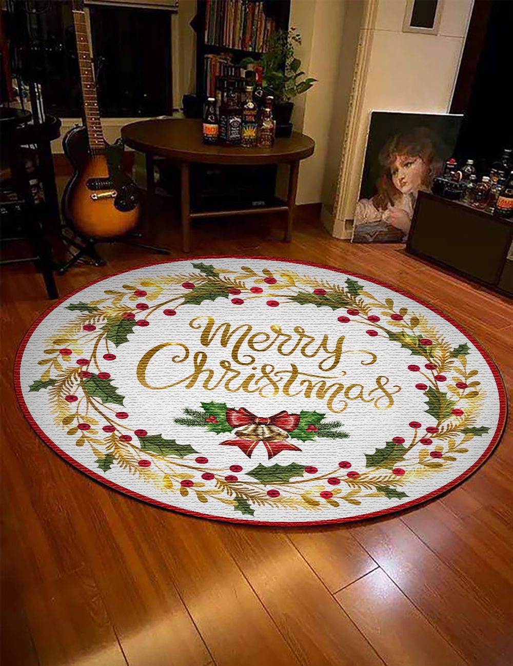 Merry Christmas Round Carpet