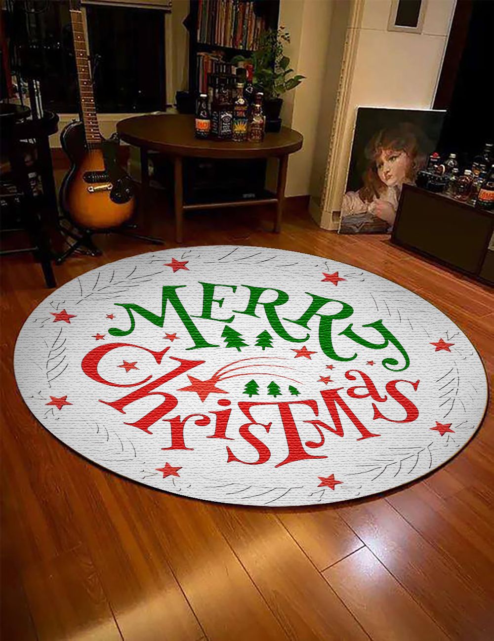 Merry Christmas Round Carpet